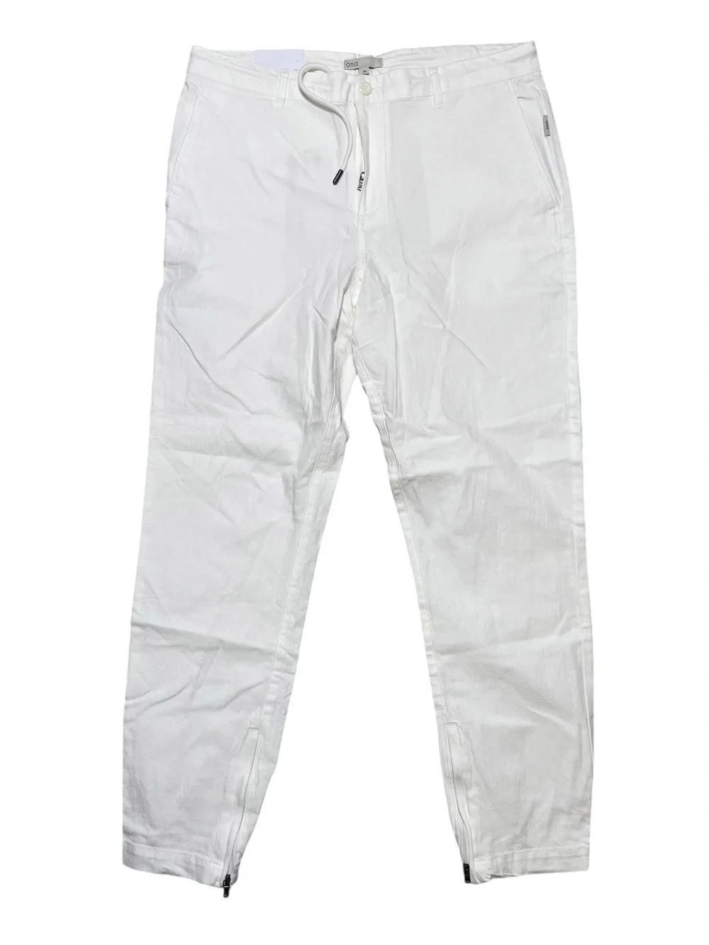 Onia Men’s Stretch Linen Blend Traveler Pant Trousers White Size 34 NWT